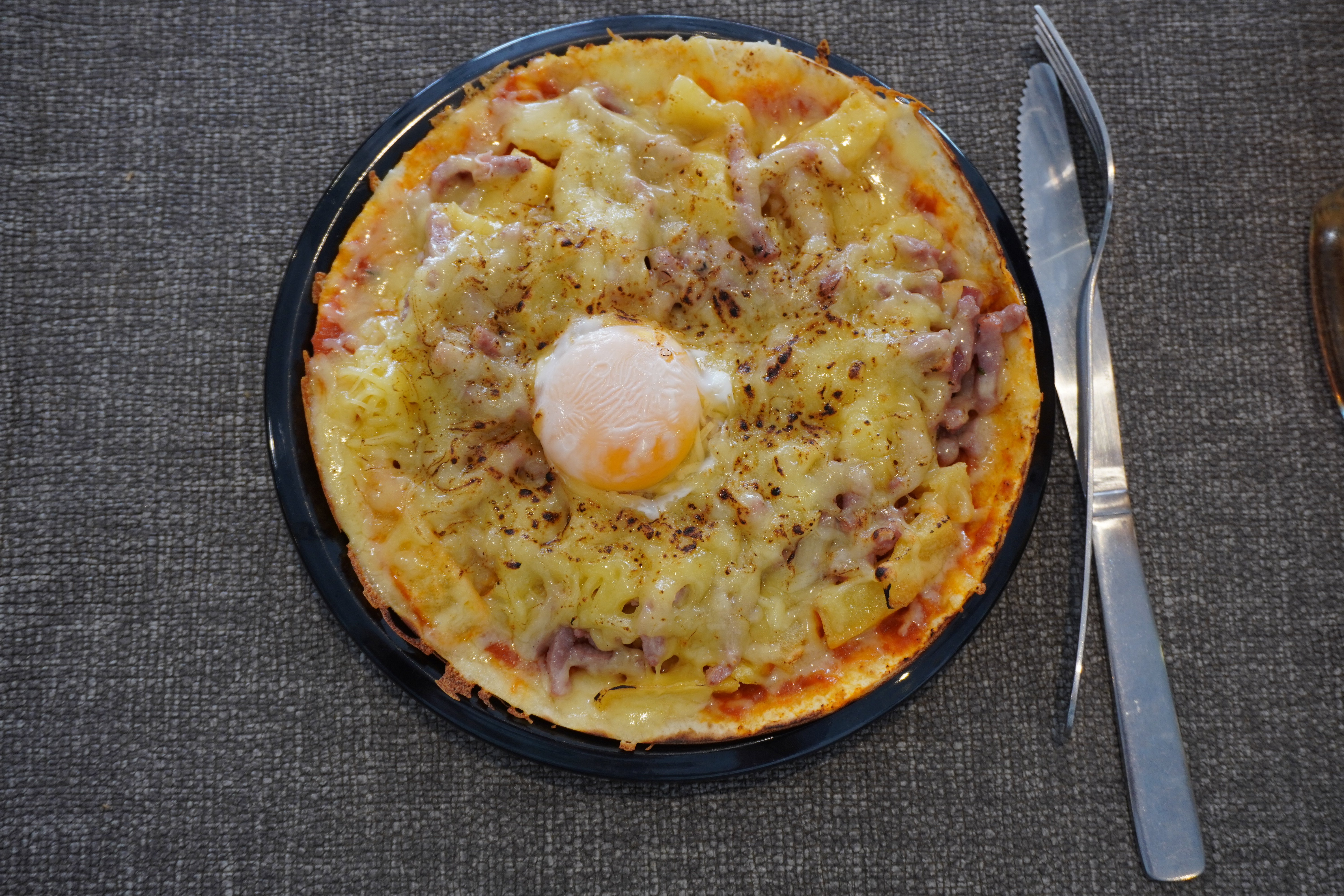 Tartiflette gratinée avec œuf - plat du jour L'Atypic Bergerac